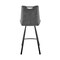Armen Living Arizona 30" Bar Height Bar Stool in Charcoal Fabric and Black Finish LCAZBACH30 - alternate 3